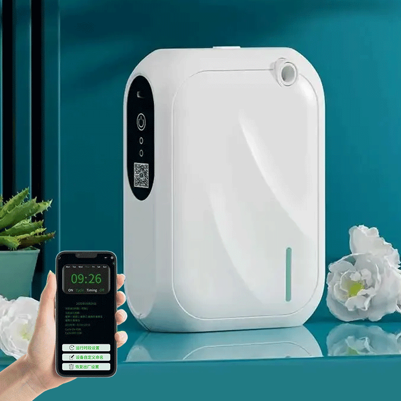 Home Fragrance Ideas - เครื่องกระจายกลิ่นหอม 200 ลูกบาศก์เมตร ควบคุมผ่านแอป Bluetooth ติดผนัง
