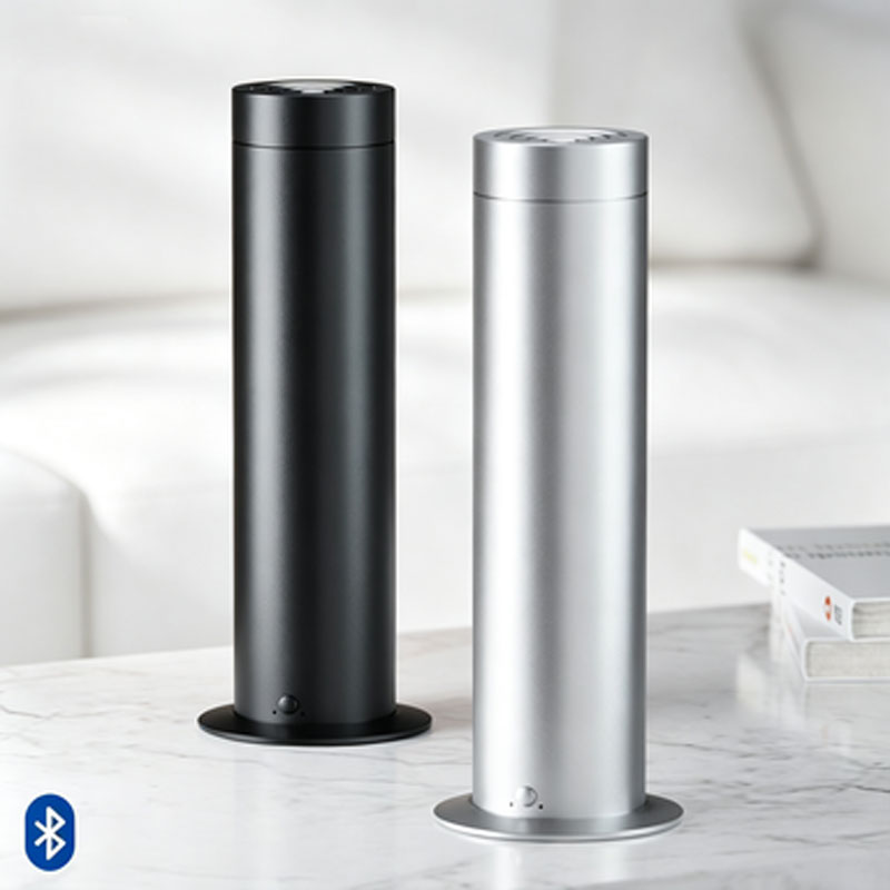 Home Fragrance Aroma - เครื่องกระจายกลิ่นอโรมาแบบไร้น้ำอัจฉริยะ ควบคุมผ่านแอปบลูทูธ เครื่องหอม น้ำมันหอมระเหย เครื่องฟอกอากาศ สำหรับบ้านและสำนักงาน