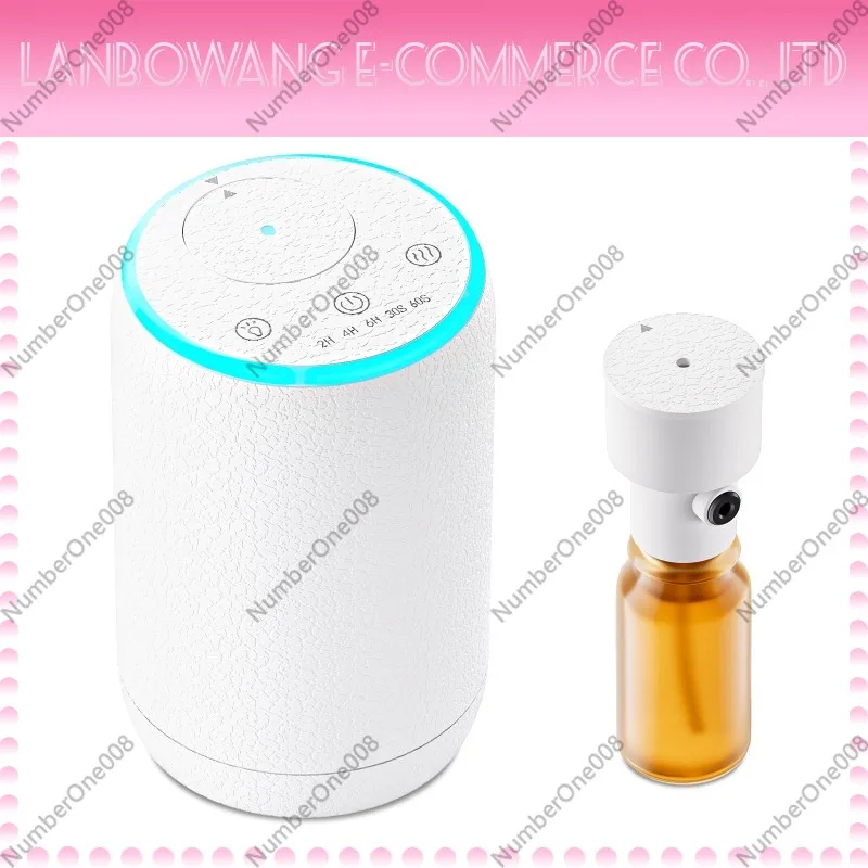 Home Fragrance Mist - เครื่องกระจายกลิ่นหอมแบบละอองเย็น, เครื่องพ่นน้ำมันหอมระเหยแบบเงียบ, เครื่องฟอกอากาศในรถยนต์และบ้านแบบ USB สีขาว