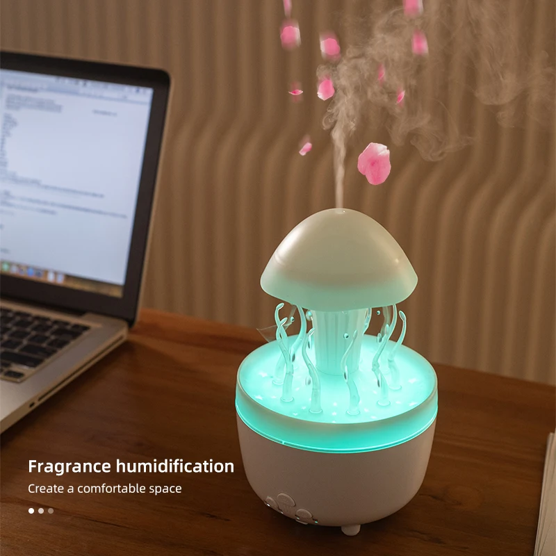 Home Fragrance Mist - หมุนสาหร่ายทะเลน้ําหยดเครื่องอโรมาเดสก์ท็อปที่มีสีสันกลิ่นหอมDiffuser Air Humidifier Essential Oil Diffuser
