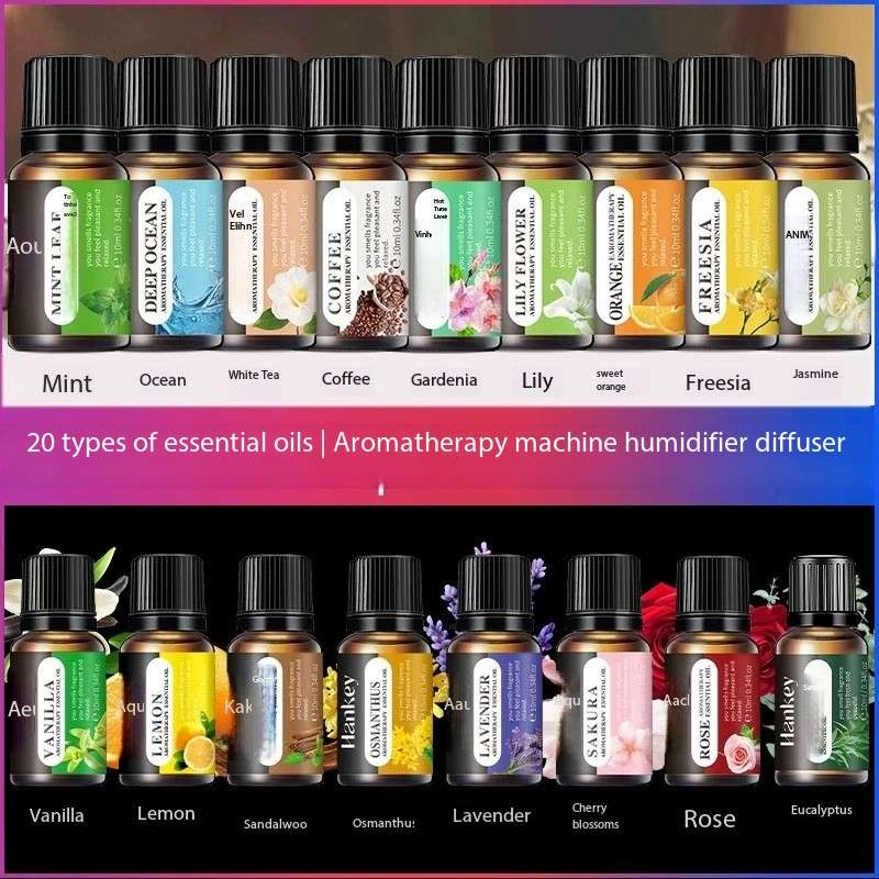 Home Fragrance Eucalyptus - น้ำมันฮันคีย์สำหรับใช้กับเครื่องเพิ่มความชื้น กลิ่นลาเวนเดอร์ กุหลาบ ใบยูคาลิปตัส กาแฟ มินต์