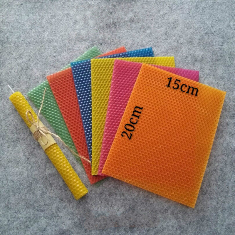 Beeswax Taper Candle - 12Pcs 15 ซม.* 20 ซม.* 0.3