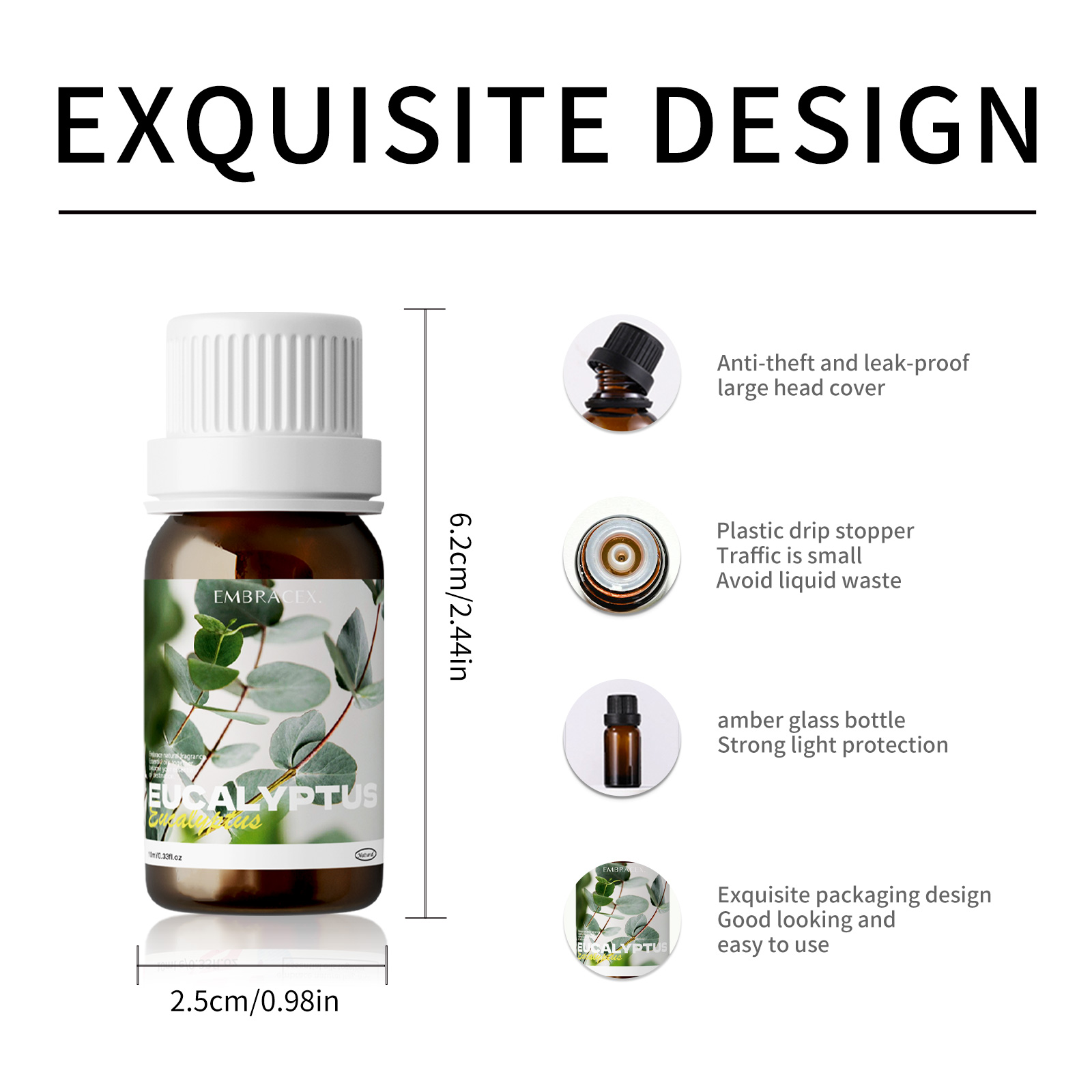 น้ำมันหอมระเหยยูคาลิปตัสบริสุท - Home Fragrance Eucalyptus บทวิจารณ์และราคา