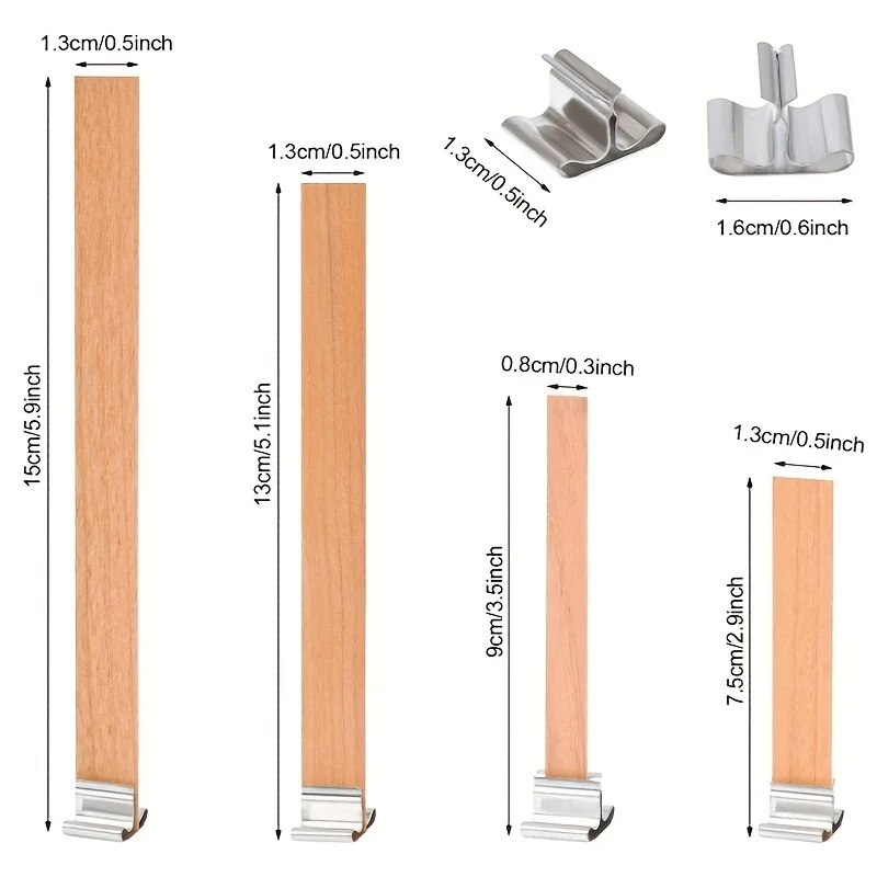 30pcs คุณภาพสูงไม้เทียน Wick พ - Beeswax Taper Candle บทวิจารณ์และราคา