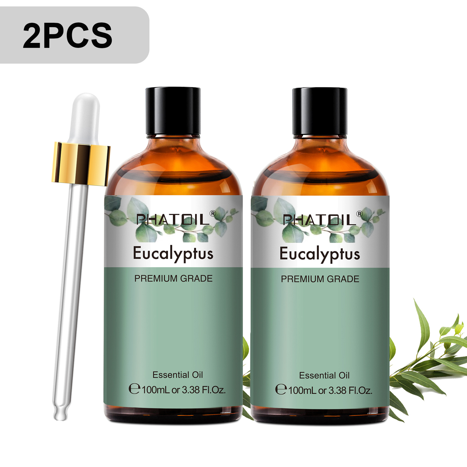 น้ำมันหอมระเหย PHATOIL 2 ชิ้น/ - Home Fragrance Eucalyptus บทวิจารณ์และราคา