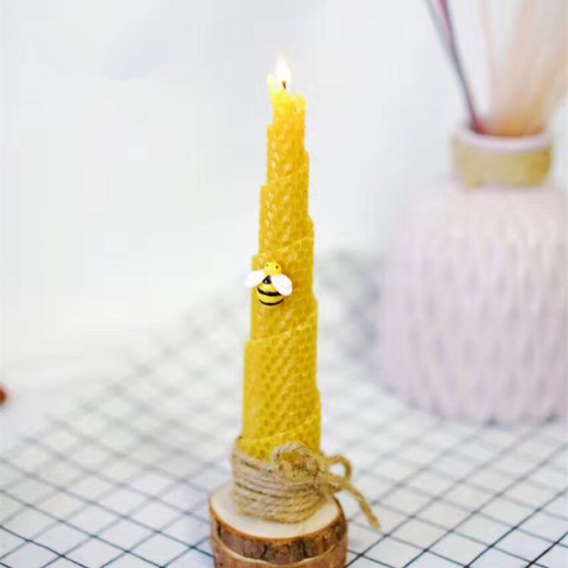 12Pcs 15 ซม.* 20 ซม.* 0.3 ซม.เ - Beeswax Taper Candle บทวิจารณ์และราคา
