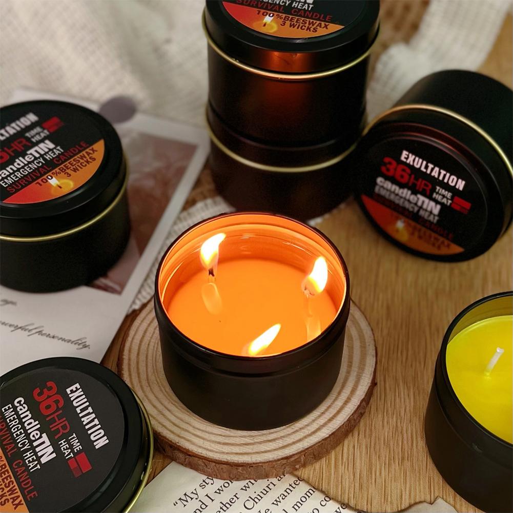 เทียนฉุกเฉิน 36 ชั่วโมง 3 Wick - Beeswax Taper Candle บทวิจารณ์และราคา