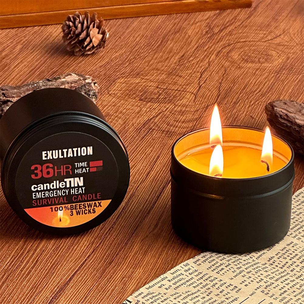 เทียนฉุกเฉิน 36 ชั่วโมง 3 Wick - Beeswax Taper Candle บทวิจารณ์และราคา