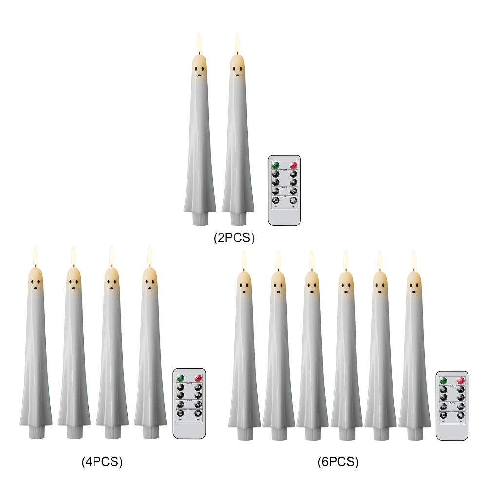 เทียนเทเปอร์รูปผี C5 ใช้แบตเตอ - Beeswax Taper Candle บทวิจารณ์และราคา